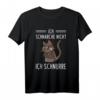 Lustiges Katzen Schlaf T-Shirt - 'Ich Schnarche Nicht Ich Schnurre' für Katzenliebhaber, Katzenmamas & Schlafmuffel als Geschenkidee