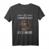 Lustiges Katzen Schlaf T-Shirt - 'Ich Schnarche Nicht Ich Schnurre' für Katzenliebhaber, Katzenmamas & Schlafmuffel als Geschenkidee