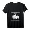 Damen Katzen Schlafshirt »Ich schnarche nicht ich schnurre« – Lustiges Pyjama mit V-Ausschnitt für Katzenliebhaberinnen & Geschenkidee
