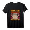 Pew Pew Katze Madafakas Vintage lustiges Katzengeschenk T-Shirt – Witziges Tiermotiv für Männer und Frauen als Geschenkidee