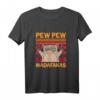 Pew Pew Katze Madafakas Vintage lustiges Katzengeschenk T-Shirt – Witziges Tiermotiv für Männer und Frauen als Geschenkidee