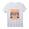 Pew Pew Katze Madafakas Vintage lustiges Katzengeschenk T-Shirt – Witziges Tiermotiv für Männer und Frauen als Geschenkidee