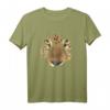 Tiger Augen Animal Print T-Shirt mit Leopard, Löwe & Gepard Motiv – Perfekt für Safari- und Tierliebhaber, Geschenkidee für Raubtiere-Fans
