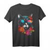 Katzenliebhaber Kunstwerk | Sonnenbrille Blume Tier Motiv Katze T-Shirt – Perfekt für Tierfreunde & Katzenfans