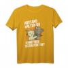 Abstand halten unnötiger Sozialkontakt Spruch Kätzchen Katze T-Shirt – Lustiges Geschenk für Freunde mit Humor, ideal zum Social Distancing & Witzige Sprüche