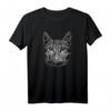 Katze mit Mundschutz Katzen Gesichtsmaske und T-Shirt – Trendiges Katzenmotiv für Katzenfans, zum Abstandhalten und Schutz
