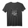 Katze mit Mundschutz Katzen Gesichtsmaske und T-Shirt – Trendiges Katzenmotiv für Katzenfans, zum Abstandhalten und Schutz