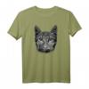 Katze mit Mundschutz Katzen Gesichtsmaske und T-Shirt – Trendiges Katzenmotiv für Katzenfans, zum Abstandhalten und Schutz