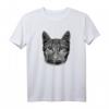 Katze mit Mundschutz Katzen Gesichtsmaske und T-Shirt – Trendiges Katzenmotiv für Katzenfans, zum Abstandhalten und Schutz