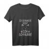 Damen Schlaf T-Shirt mit Katze - Lustiges V-Ausschnitt Shirt für Katzenliebhaberinnen, perfekt für lange Schlafstunden