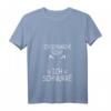 Damen Schlaf T-Shirt mit Katze - Lustiges V-Ausschnitt Shirt für Katzenliebhaberinnen, perfekt für lange Schlafstunden
