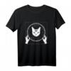 Satan Occult Vintage Kreuz Rose Katze Gothic T-Shirt – Retro Design für Fans von Esoterik, Witchcraft & Mysterien, Perfektes Geschenk