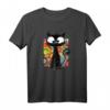 Kätzchen T-Shirt mit Schwarzer Katze - Miau Motiv, Perfekt für Katzenliebhaber & als Geschenk