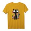 Kätzchen T-Shirt mit Schwarzer Katze - Miau Motiv, Perfekt für Katzenliebhaber & als Geschenk