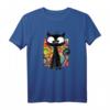 Kätzchen T-Shirt mit Schwarzer Katze - Miau Motiv, Perfekt für Katzenliebhaber & als Geschenk