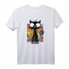 Kätzchen T-Shirt mit Schwarzer Katze - Miau Motiv, Perfekt für Katzenliebhaber & als Geschenk