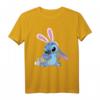 HapOwl Stitch mit Osterhase T-Shirt - Official Merchandise für Männer, Frauen, Jungen & Mädchen, perfekt für Oster- und Geburtstagsfeiern