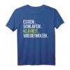 Essen Schlafen Klavier Wiederholen T-Shirt – Lustiges Musik Geschenk für Musiker, Klavierliebhaber & Gag Freunde zum Geburtstag & Weihnachten