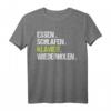 Essen Schlafen Klavier Wiederholen T-Shirt – Lustiges Musik Geschenk für Musiker, Klavierliebhaber & Gag Freunde zum Geburtstag & Weihnachten