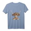Schottisches Hochlandrind Kopf T-Shirt – Lustiges Comic Style Kuhmotiv, ideales Geschenk für Kinder, Tierliebhaber & Humor-Fans zu Geburtstag & Weihnachten