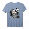 Panda Landschaft Sonne Tier Druck Kunst T-Shirt - Perfekt für Tier- und Pandafans, Kinder & Familie
