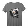 Panda Landschaft Sonne Tier Druck Kunst T-Shirt - Perfekt für Tier- und Pandafans, Kinder & Familie