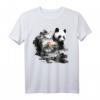 Panda Landschaft Sonne Tier Druck Kunst T-Shirt - Perfekt für Tier- und Pandafans, Kinder & Familie