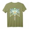 Psychedelisches Schamanen T-Shirt mit „Metatron Cube DNA“ – Visionäre Kunst für Festivals, Yoga & Spirituelle Treffen