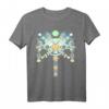 Psychedelisches Schamanen T-Shirt mit „Metatron Cube DNA“ – Visionäre Kunst für Festivals, Yoga & Spirituelle Treffen
