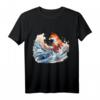 Fuchs Welle Kunstwerk - Tier Kunst Fuchs T-Shirt für Tierliebhaber, Naturfreunde & Freunde