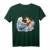 Fuchs Welle Kunstwerk - Tier Kunst Fuchs T-Shirt für Tierliebhaber, Naturfreunde & Freunde