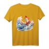 Fuchs Welle Kunstwerk - Tier Kunst Fuchs T-Shirt für Tierliebhaber, Naturfreunde & Freunde