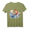 Fuchs Welle Kunstwerk - Tier Kunst Fuchs T-Shirt für Tierliebhaber, Naturfreunde & Freunde