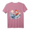 Fuchs Welle Kunstwerk - Tier Kunst Fuchs T-Shirt für Tierliebhaber, Naturfreunde & Freunde