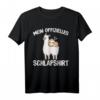 Mein Offizielles Schlafshirt Faultier & Alpaka Schlafanzug – Bequeme Tierische Nachtwäsche für Damen, Herren und Kinder als Geschenk zu Geburtstag & Weihnachten