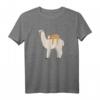 Cute & Funny Faultier Schlafen auf Lama T-Shirt – Lustiges Tiermotiv für Kinder, Lama- und Faultier-Fans, Perfekt als Geschenk