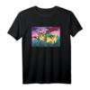 Weltraum Katzen T-Shirt mit Laser Auge | Tiger & Regenbogen Design | Perfektes Geschenk für Tier- und Katzenliebhaber