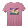 Weltraum Katzen T-Shirt mit Laser Auge | Tiger & Regenbogen Design | Perfektes Geschenk für Tier- und Katzenliebhaber