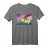 Weltraum Katzen T-Shirt mit Laser Auge | Tiger & Regenbogen Design | Perfektes Geschenk für Tier- und Katzenliebhaber