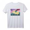Weltraum Katzen T-Shirt mit Laser Auge | Tiger & Regenbogen Design | Perfektes Geschenk für Tier- und Katzenliebhaber