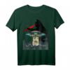 Funny Ufo Alien Black Cat Laser Eye Vintage T-Shirt für Männer und Frauen - Humorvolles Sci-Fi Design
