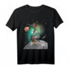 Space Galaxy Cat Shark und Donut Laser Zapping Jupiter T-Shirt – Originelles Weltraum- und Tiermotiv Geschenk für Science-Fiction Fans