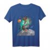 Space Galaxy Cat Shark und Donut Laser Zapping Jupiter T-Shirt – Originelles Weltraum- und Tiermotiv Geschenk für Science-Fiction Fans