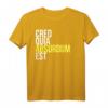 Creo Quia Absurdum Est - Lateinisches Philosophie Zitat T-Shirt für Denker und Humorliebhaber