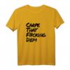 Carpe That Fucking Diem - Lustiges Yoga Spruch T-Shirt für Freizeit, Sport & Geschenkideen