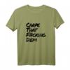 Carpe That Fucking Diem - Lustiges Yoga Spruch T-Shirt für Freizeit, Sport & Geschenkideen
