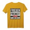 Frieden Freiheit Shirt Keine Diktatur - Protest T-Shirt für Widerstand, Demokratie & Grundrechte, Ideal für Demonstrationen & Aktivisten