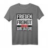 Frieden Freiheit Shirt Keine Diktatur - Protest T-Shirt für Widerstand, Demokratie & Grundrechte, Ideal für Demonstrationen & Aktivisten