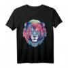 Löwe Kunst - Buntes Tiermotiv Löwe T-Shirt für Tierliebhaber, Zoo-Fans & Tierfreunde