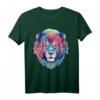 Löwe Kunst - Buntes Tiermotiv Löwe T-Shirt für Tierliebhaber, Zoo-Fans & Tierfreunde